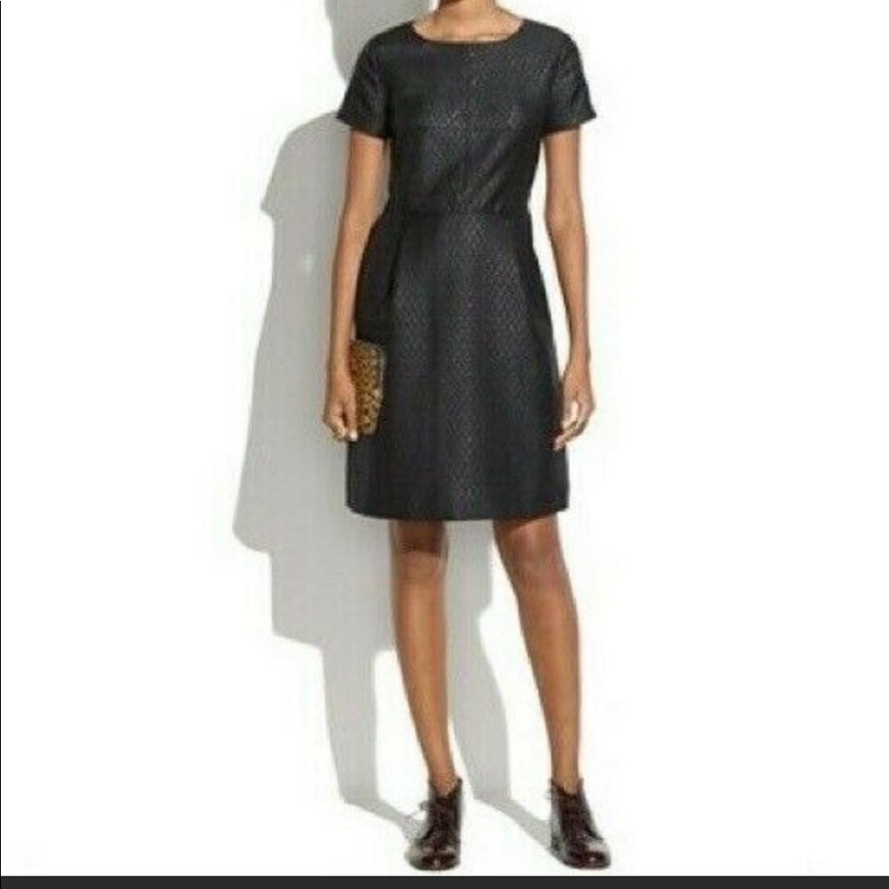 Madewell Black Shimmery Dress 6 - Picture 1 of 4
